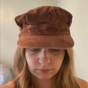 Vintage Brown Corduroy Hat
